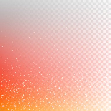 Stok çok sayıda ateşten kıvılcım illüstrasyon vektör, parıldıyor, göl kenarında bir şeffaf damalı arka plan üzerinde ışıklar. EPS 10