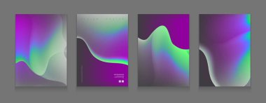 Hisse senedi vektör çizim sıvı renk küme kapsıyor. Sıvı şekiller kompozisyon. Fütüristik tasarım poster. Posterlerini açmaları, afiş, el ilanları, sunumlar ve raporlar için şablon. Eps10