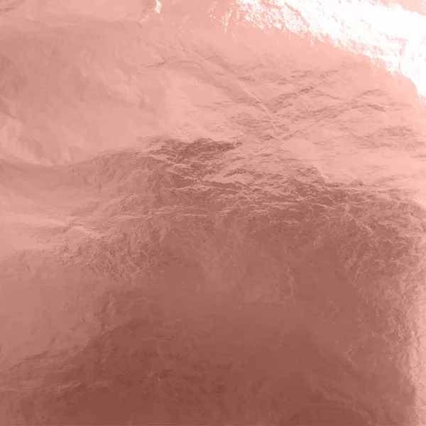 Hisse senedi vektör çizim parlak, ışıltılı bakır yaprak. Metal Folyo doku Isolated gri arka plan üzerinde