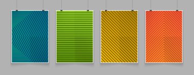 Stok vektör çizim en az tasarım kapakları. Geometrik yarı tonlu degradeleri. Fütüristik posterler ayarlayın. Posterlerini açmaları, afiş, el ilanları, sunumlar ve raporlar için şablon. Eps10