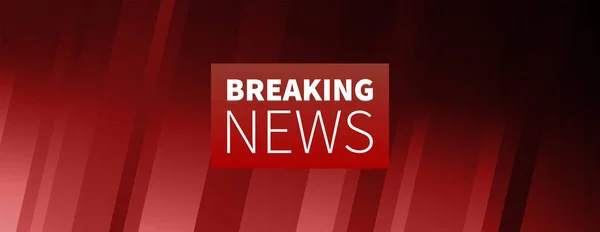 Haber canlı başlığı kırılma hisse senedi vektör çizim logosunu görmeniz gerekir. Mavi çizgiler arka plan. Eps10