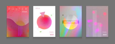 Hisse senedi vektör illüstrasyon renk küme kapsıyor. Sıvı şekiller kompozisyon. Fütüristik tasarım poster. Posterlerini açmaları, afiş, el ilanları, sunumlar ve raporlar için şablon. Eps10