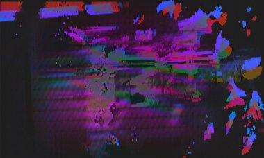 Hisse senedi vektör çizim. Aksaklık stili bilgisayar ekran hata şablonları. Dijital piksel gürültü soyut tasarım. Fütüristik tasarım arka plan. Televizyon sinyal başarısız. Veri çürüme. Teknik sorun. Eps10