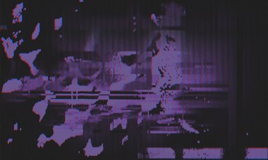 Hisse senedi vektör çizim. Aksaklık stili bilgisayar ekran hata şablonları. Dijital piksel gürültü soyut tasarım. Fütüristik tasarım arka plan. Televizyon sinyal başarısız. Veri çürüme. Teknik sorun. Eps10