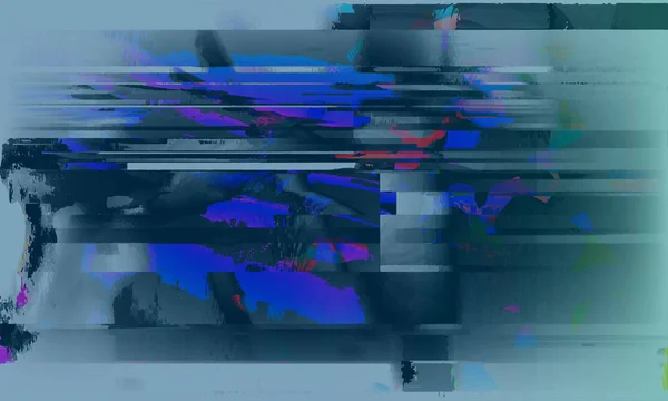 Voorraad vectorillustratie. Glitch computer scherm fout stijlsjablonen. Digitale pixel ruis abstract ontwerp. Futuristisch design achtergrond. Televisiesignaal mislukken. Gegevens verval. Technisch probleem. Eps10 — Stockvector