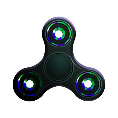 Hisse senedi vektör çizim gerçekçi spinner Isolated beyaz arka plan üzerinde. Parmak oyuncak kıpır. EPS 10