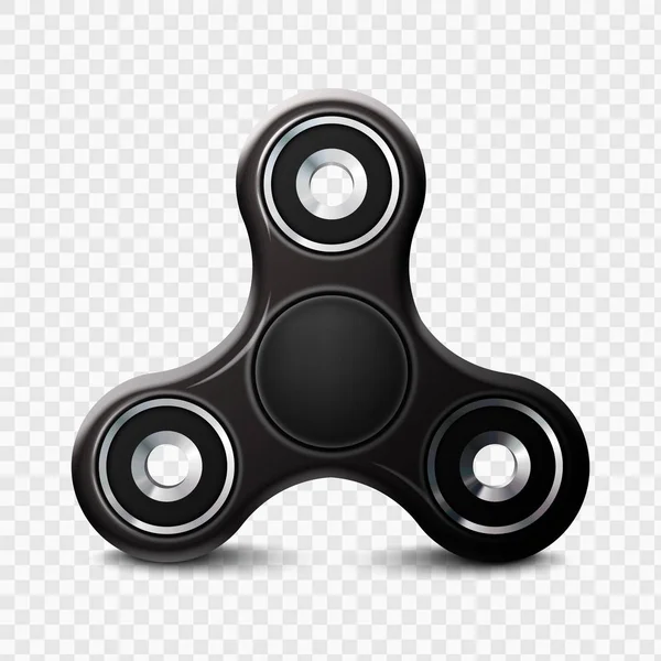 Hisse senedi vektör çizim gerçekçi spinner Isolated şeffaf arka plan üzerinde. Parmak oyuncak kıpır. Anksiyete Rölyef. EPS 10