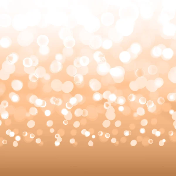 Stock vector ilustração bokeh foto efeito. Luz de Natal. Fundo de Ano Novo desfocado. Muitas luzes. Cor dourada de luxo, VIP, elite, bokeh, luzes de Natal. EPS 10 — Vetor de Stock