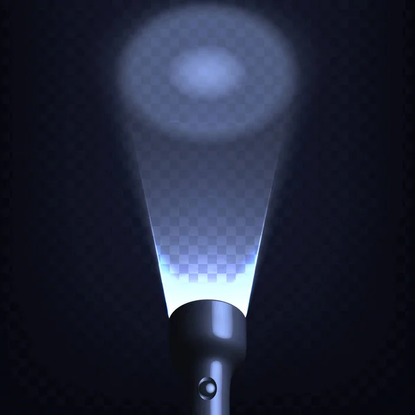 Image vectorielle de stock lampe de poche spot isolé sur un fond transparent. SPE 10 — Image vectorielle