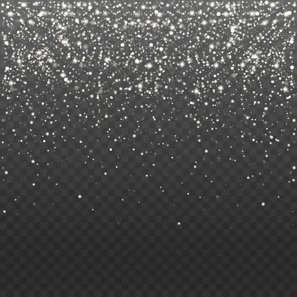 Стокове векторне зображення падаючого снігового накладання. Сніжинки, снігопади. Прозорий фон. Падіння снігу, хуртовина, снігова буря, сніг. ЕПС10 — стоковий вектор