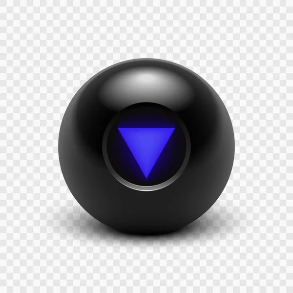 Ilustração vetorial Magic 8 ball. Oito. Isolado sobre um fundo transparente. EPS 10 —  Vetores de Stock