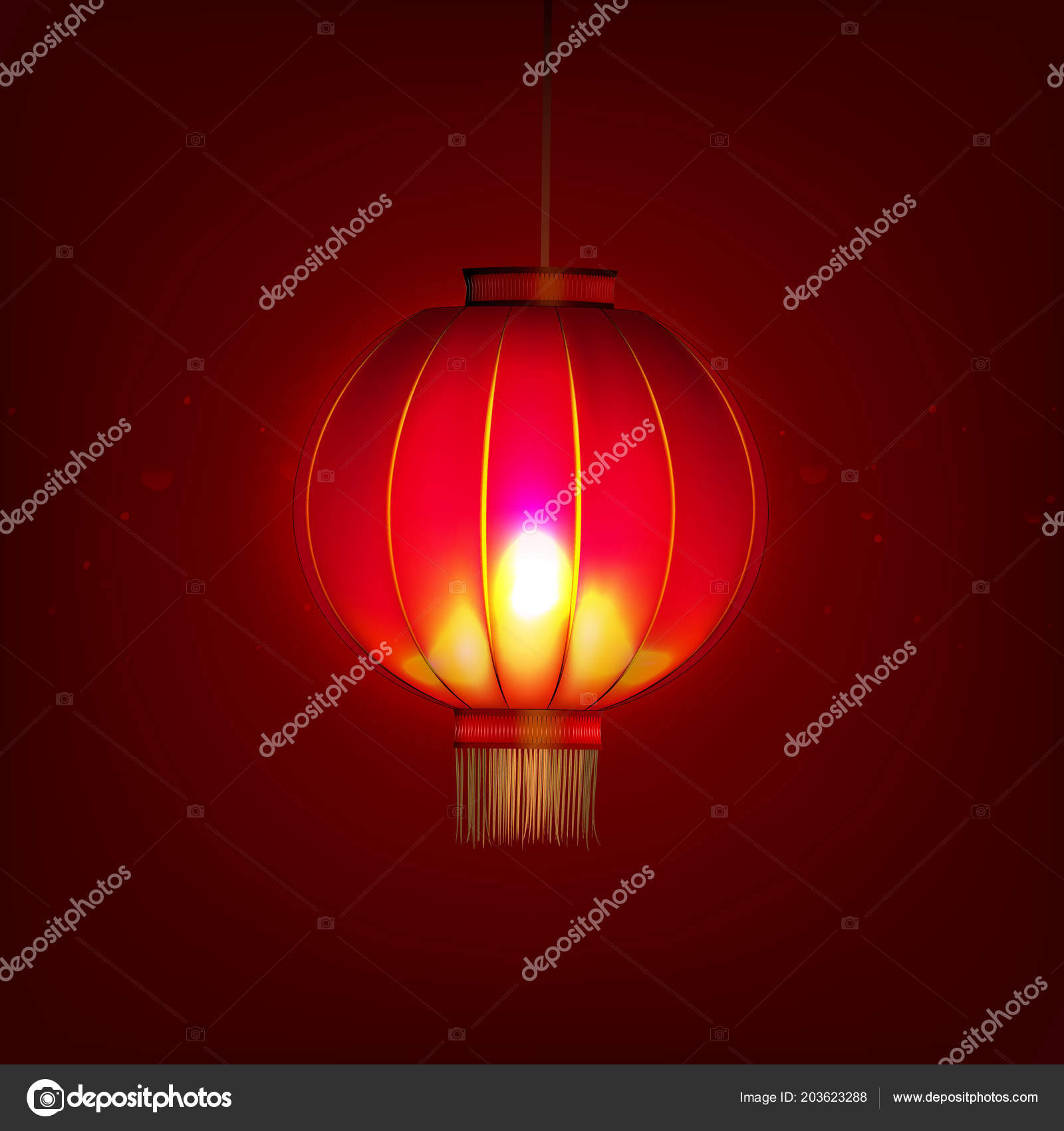Stock Vector Ilration Happy Chinese New Year Red Paper Stock Vector Ilration Happy Chinese New Year Red Paper Lantern China Lamp Isolated On A Background