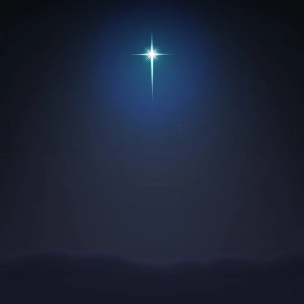 Hisse senedi vektör çizim Bethlehem Yıldızı minimalist arka plan. İsa Mesih Eps 10 Doğum