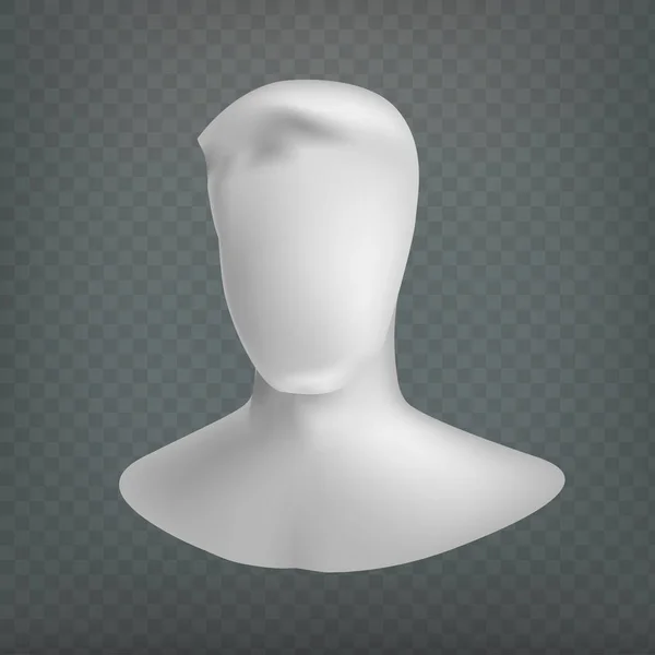 Иконка пользователя векторной иллюстрации запаса. Изолированный на прозрачном фоне. Голова манекена. Лица нет. S10 — стоковый вектор