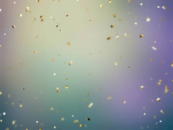 金の星の要素抽象的な現代的な背景デザインのバナーテンプレートアートとお祝いのカラフルなピンクの青緑のライラックのグランジ効果 — ストック写真
