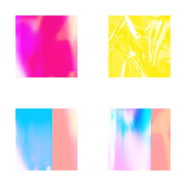 Kleurrijke Pastel Abstracte Neon Moderne Template Achtergrond Web Collage Set — Stockfoto