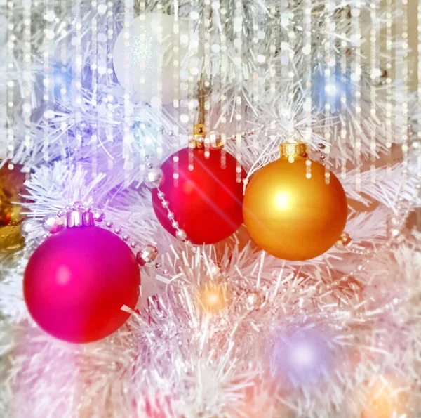 Noel tatili arka planı kırmızı top mavi kar taneleri metin şablonu illüstrasyon bayrak kolajı alıntıları