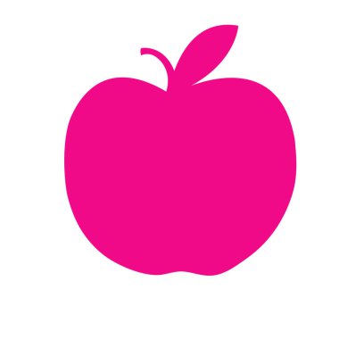  Elma sembolü yeşil eflatun pembe mavi soyut parlak parlak modern şablon neon ışığı 