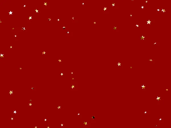 Świąteczne Boże Narodzenie Czerwony Złotym Elementem Gwiazdy Szablon Tła Baner — Zdjęcie stockowe