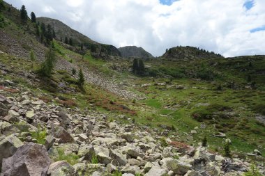  Lagorai dağ silsilesi Doğu Alpleri'nde Trentino, İtalya