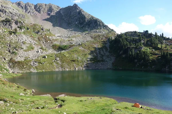 Stellune Jeziora Pasmo Górskie Lagorai Alpach Wschodnich Trentino Italy — Zdjęcie stockowe