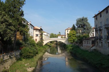 Eski Köprü şehirde Vicenza, İtalya