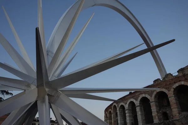 Verona Italia Diciembre 2018 Santa Lucía Encuentra Plaza Bra Con — Foto de Stock