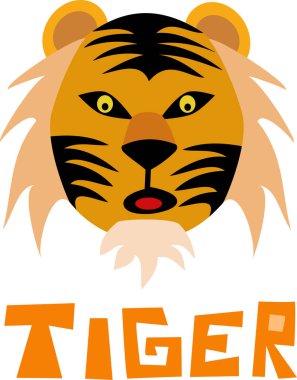 Vektör görüntü, tiger