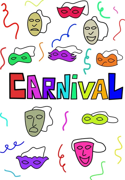 Carnaval Image Vectorielle Fond — Image vectorielle