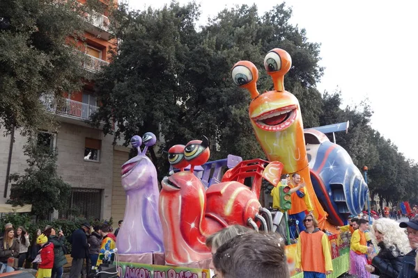 Verona Italia Marzo 2019 Carros Maks Desfile Durante Carnaval Ciudad — Foto de Stock