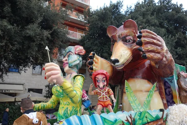 Verona Italie Mars 2019 Chars Défilés Lors Carnaval Vérone Mars — Photo