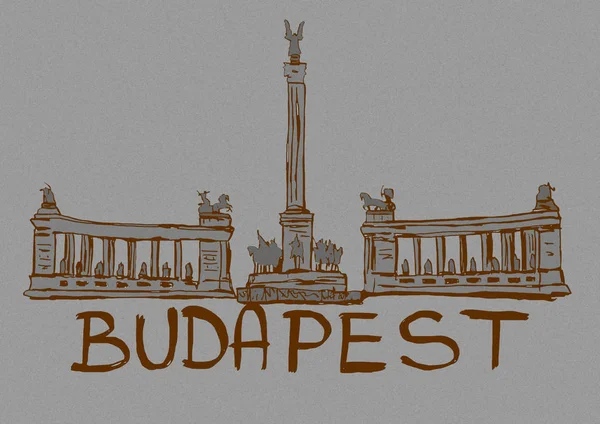 Imagem Vintage Budapeste — Fotografia de Stock