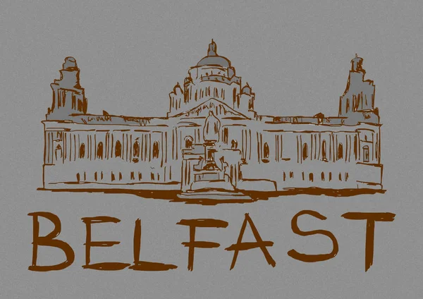 Immagine Vintage Della Città Belfast — Foto Stock