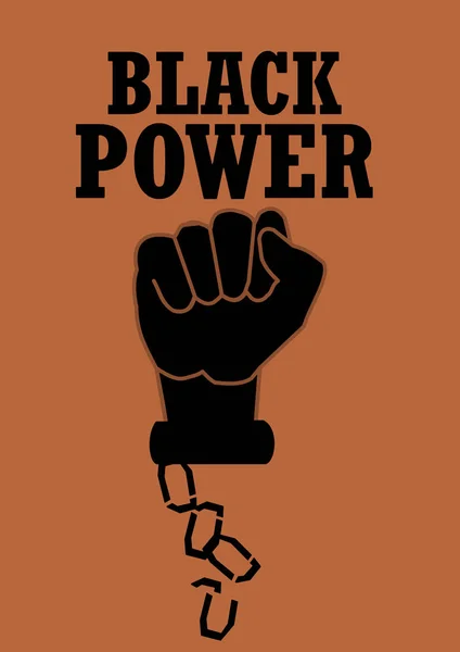 Ícone Desencadeado Poder Negro — Fotografia de Stock