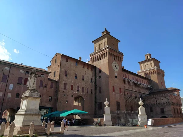 Este Castle Ferrara Stad Italië — Stockfoto