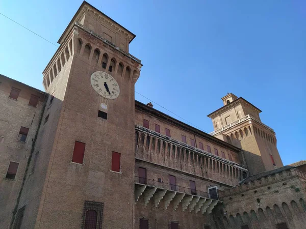 Este Castle Ferrara Stad Italië — Stockfoto