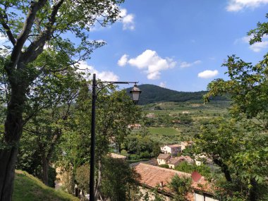 Arqua Petrarca town landscape clipart