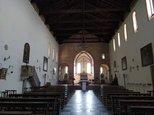 Den Romanska Kyrkan Santa Giustina Monselice — Stockfoto