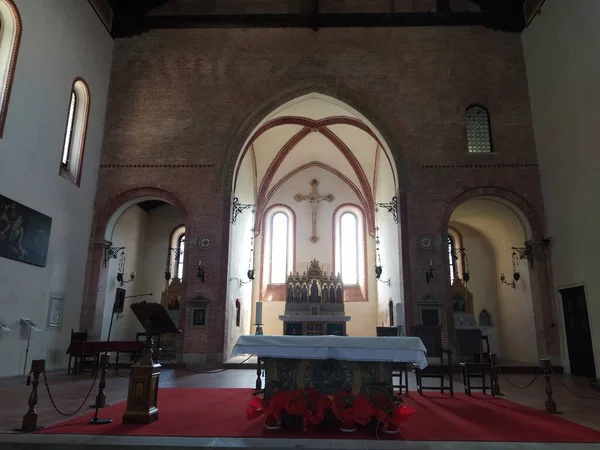 Den Romanska Kyrkan Santa Giustina Monselice — Stockfoto