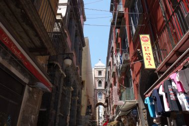 İtalya 'da Napoli sokak manzarası