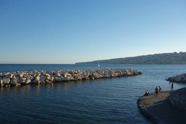 Κόλπος Στη Νάπολη Στην Ιταλία — Φωτογραφία Αρχείου