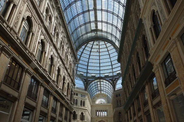 Galleria Umberto Napoli Halka Açık Bir Alışveriş Galerisidir — Stok fotoğraf