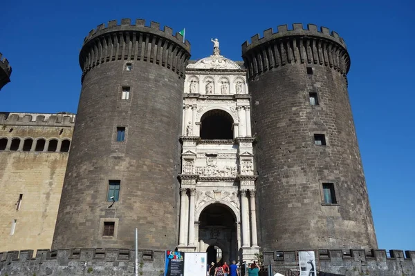 Castel Nuovo Maschio Angioino Sede Los Reyes Medievales Nápoles — Foto de Stock