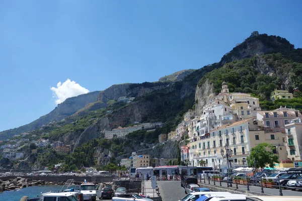 Ciudad Amalfi Costa Campania Italia — Foto de Stock