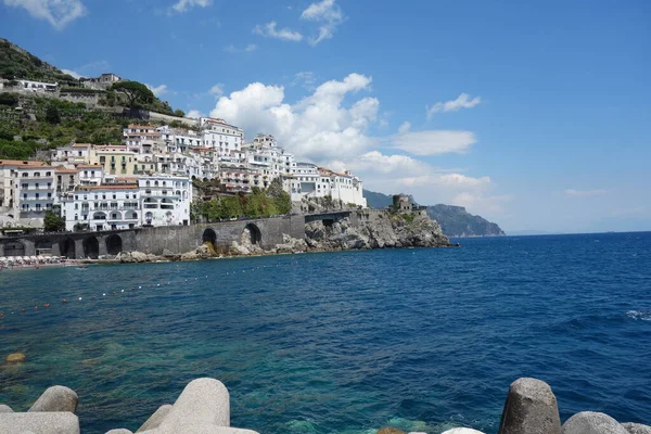 Vista Famosa Cidade Amalfi Costa Campânia Itália — Fotografia de Stock