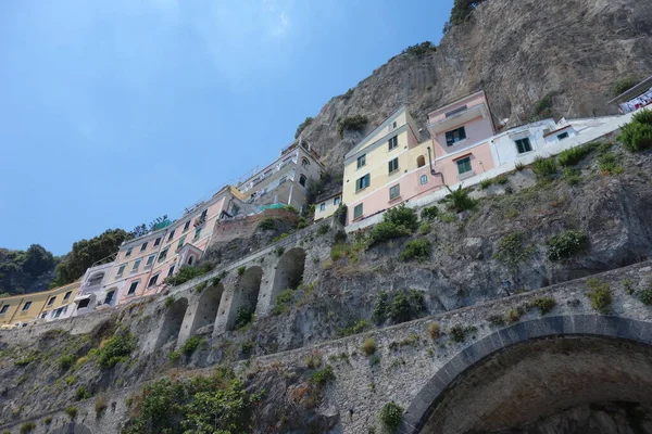 Vista Famosa Ciudad Amalfi Costa Campania Italia — Foto de Stock