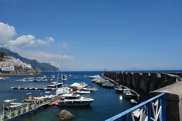 Vista Famosa Ciudad Amalfi Costa Campania Italia — Foto de Stock