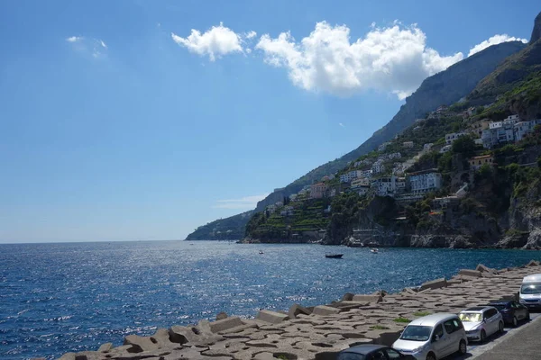 이탈리아 캄파니아 해안에 아말피 마을의 — 스톡 사진