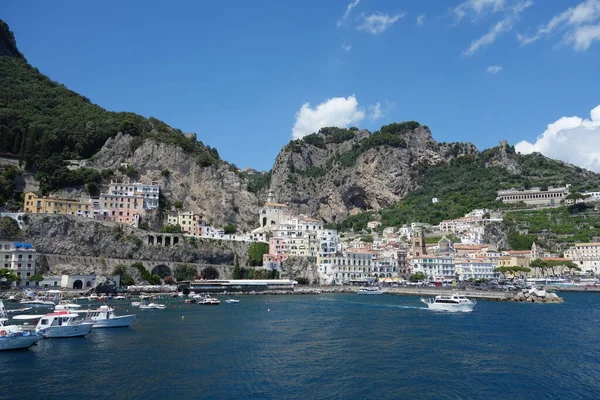 Vista Famosa Ciudad Amalfi Costa Campania Italia — Foto de Stock