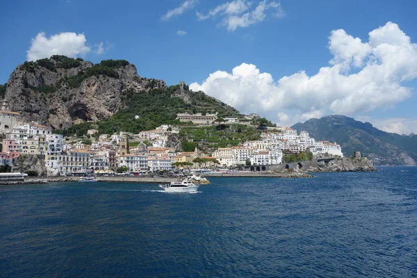 Vista Famosa Cidade Amalfi Costa Campânia Itália — Fotografia de Stock